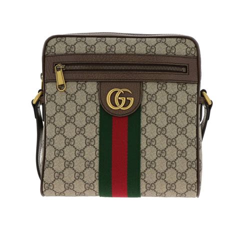 gucci authenticated bag synthetic beige for men|farfetch Gucci shoulder bags.